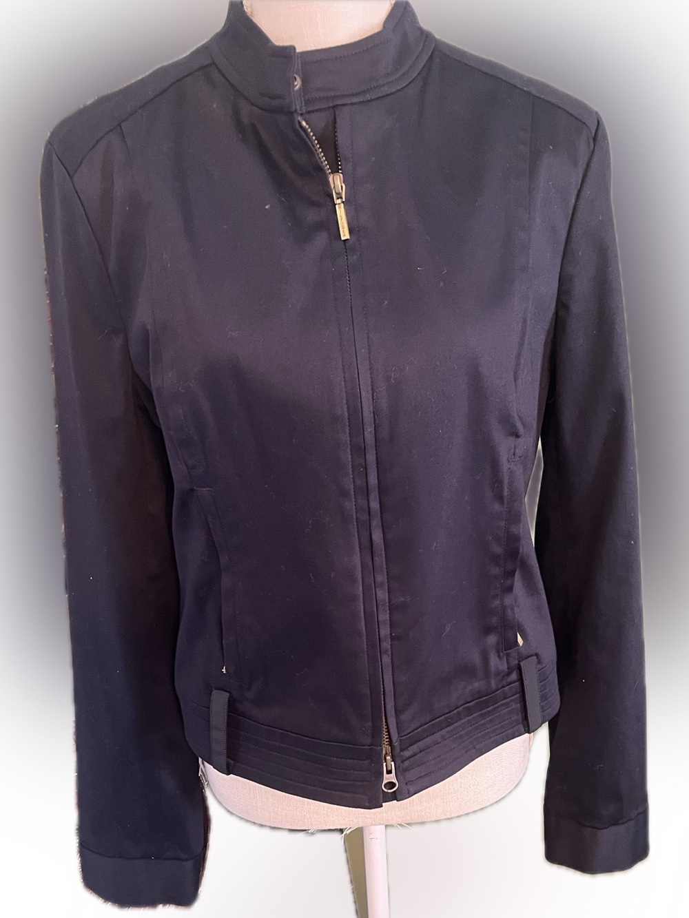 Tommy Hilfiger Women's Navy Bomber Jacket, Size 12